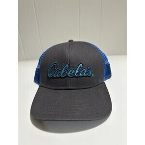 Cabela's Bass Pro Shops Fishing Trucker Hat Mesh Cap Adjustable SnapBack Blue